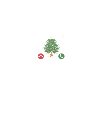 Christmas is calling model negru pe tricou