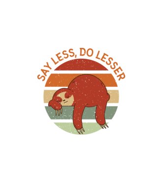 Say less, do lesser cu Leneș model alb pe tricou