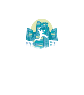 Parkour model negru pe tricou