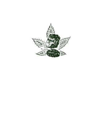 GORILĂ cannabis model galben neon pe tricou
