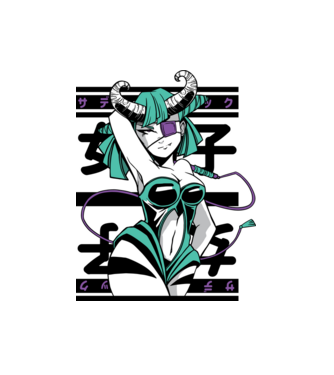 Fată sexy Anime model alb pe tricou