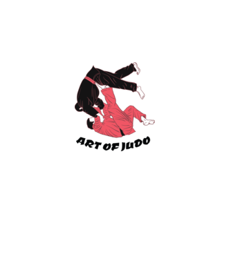 Art of Judo model alb pe tricou
