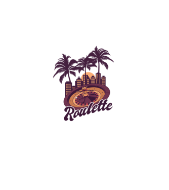 Casino Roulette model negru pe tricou