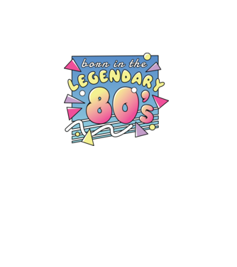 M-am născut în legendarii ani 80 model turcoaz pe tricou