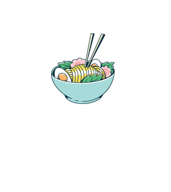 Paste Ramen model verde pe tricou
