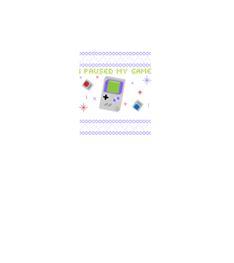 I paused my game to be here - Gamer pulovăr urât model turcoaz pe tricou