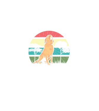 Golden Retriever retro model  pe tricou