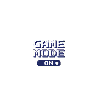 Game mode on Gamer pixel model alb/roșu pe tricou
