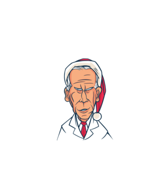 Crăciun Biden model negru pe tricou