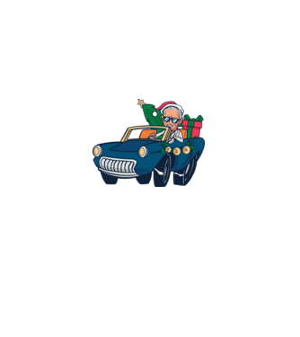Ridin with Biden Crăciun model alb pe tricou