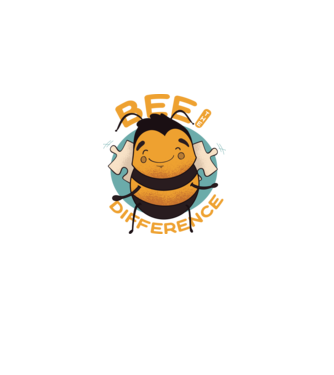 Bee the Difference - Fii tu însuți diferența model negru pe tricou