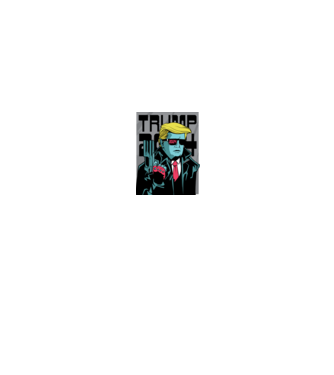 Trump Terminator 2024 model negru pe tricou