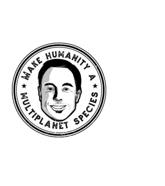 Make humanity a Multiplanet species Elon Musk model negru pe tricou