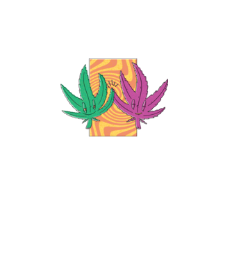 Frunze marijuana salut model turcoaz pe tricou