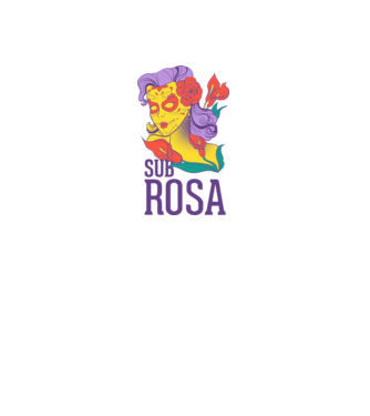 Sub Rosa model alb pe tricou