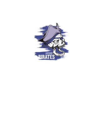 Airship Pirates 2 - Pirat model albastru deschis pe tricou