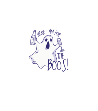 Here I am for the Boos model albastru deschis pe tricou