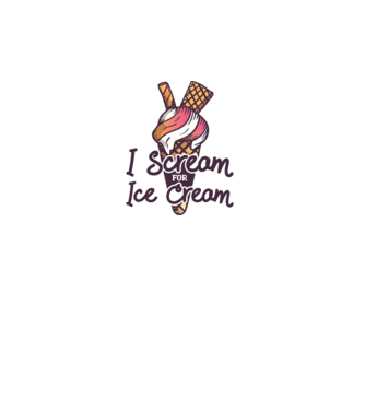 I Scream for Ice Cream model turcoaz pe tricou