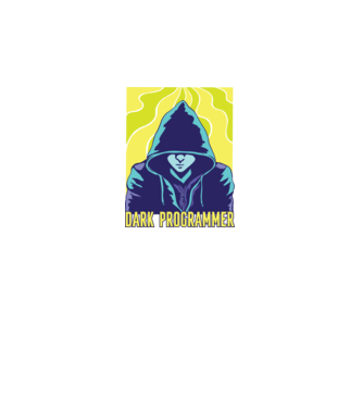 Dark Programmer model negru pe tricou