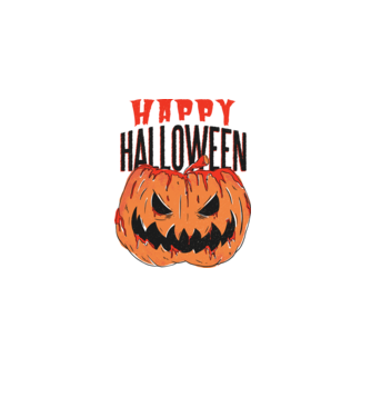 Happy Halloween Pumpkin model alb pe tricou