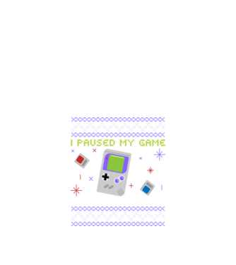 I paused my game to be here - Gamer pulovăr urât model negru pe tricou