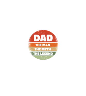 Dad The Man The Myth The Legend model negru pe tricou