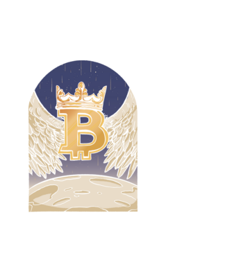 Bitcoin To The Moon Aselenizare model alb pe tricou