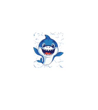Baby Shark tricou drăguț cu rechin model turcoaz pe tricou