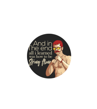 Strong alone model gri pe tricou