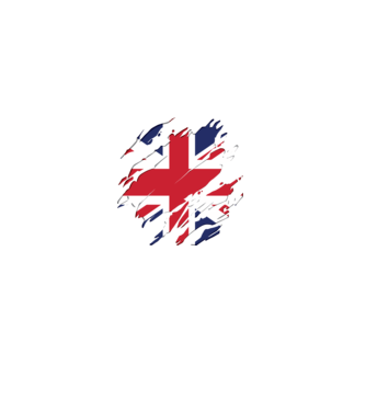 UK Steagul Regatului Unit model negru pe tricou