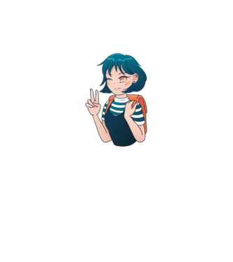 Anime fată model alb pe tricou