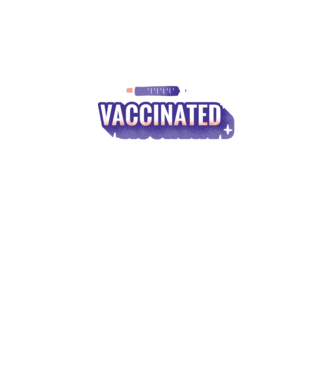 Vaccinat model negru pe tricou