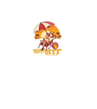 Friptură de vită - Roast Beef model turcoaz pe tricou