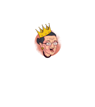 Ruth Bader Ginsburg model negru pe tricou