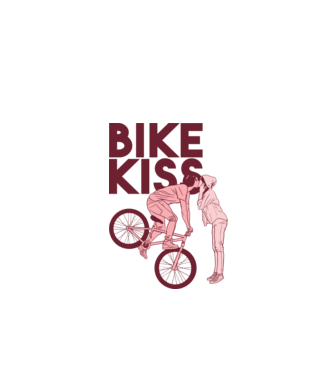 Pupici cu bicicletă model alb pe tricou