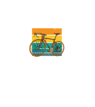 Bicicletă Retro model negru pe tricou