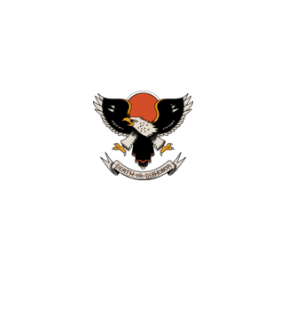 Eagle Tatuaj model albastru deschis pe tricou