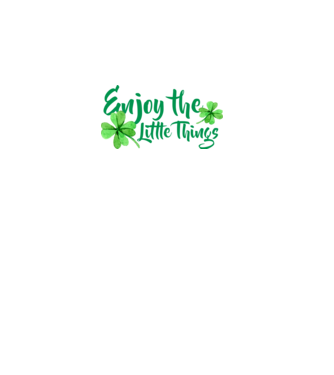 Enjoy the little things model negru pe tricou
