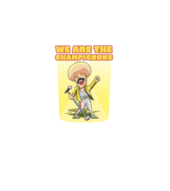 We are the Champignons Mercury model negru pe tricou