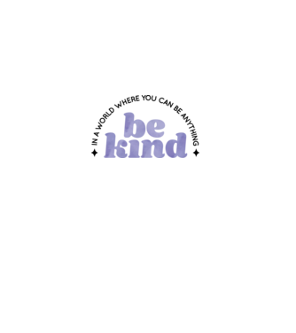 Be kind model alb pe tricou