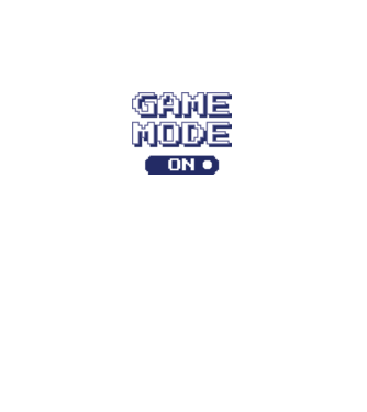 Game mode on Gamer pixel model alb pe tricou
