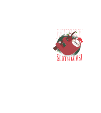 Merry Slothmas Crăciun cu Leneș model galben neon pe tricou