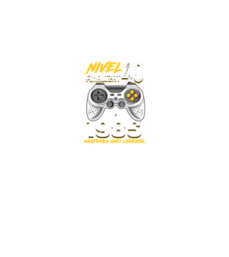 Nivel Finalizat 40 1985 model negru pe tricou