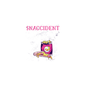 Snaccident model negru pe tricou