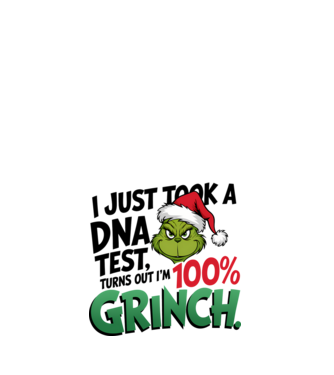 Grinch DNA test model alb pe tricou