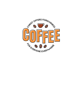Cafea Iertare model alb pe tricou