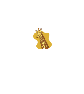 Girafă amuzantă model alb pe tricou