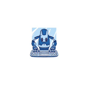 Automatizare robot model albastru regal pe tricou