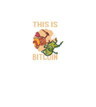 This is Bitcoin model negru pe tricou