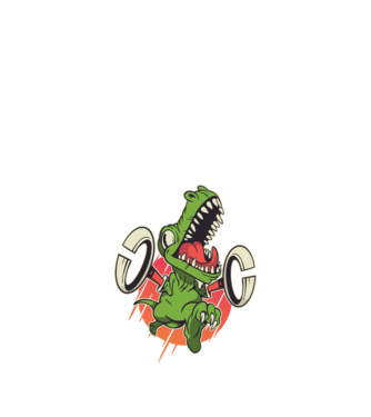 Dinozaur T-rex model nisipiu pe tricou